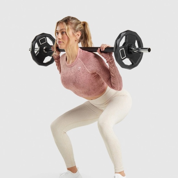 Gymshark Adapt Fleck Seamless Long Sleeve Crop Top - Picture 4 of 13